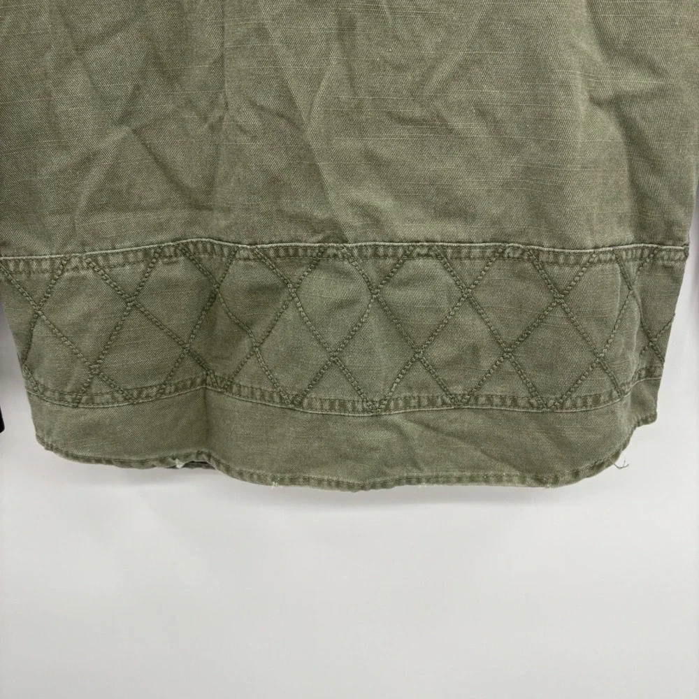 Art Class Boys Utility Jacket Small 6 7 Olive Green Full Zip Cotton Patches New‎